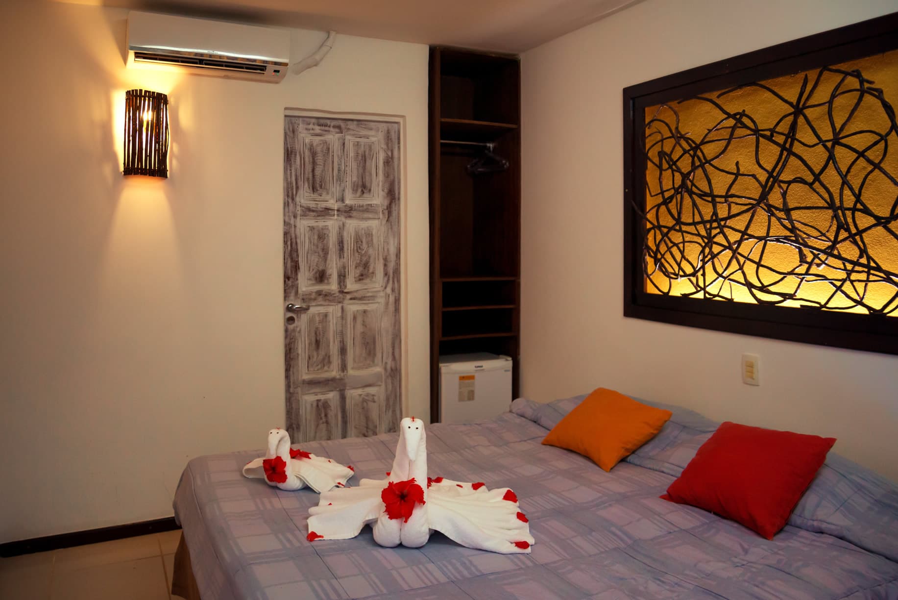 Interior do apartamento standard do Hotel Aconchego