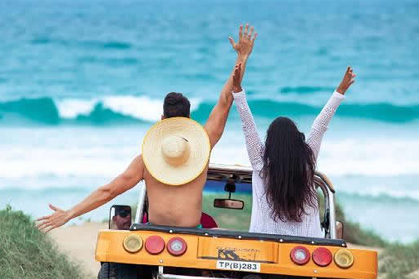 Área de atendimento de passeios e transfers no Hotel Aconchego